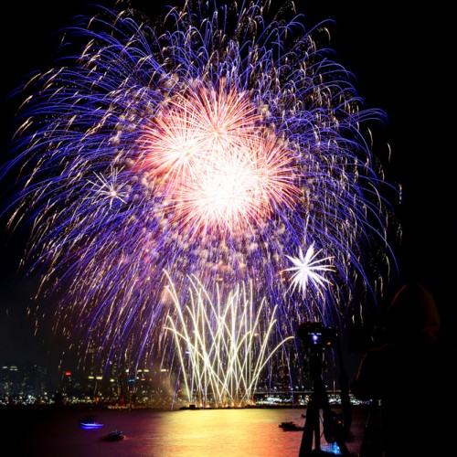 2014 한강불꽃축제의 현장입니다.