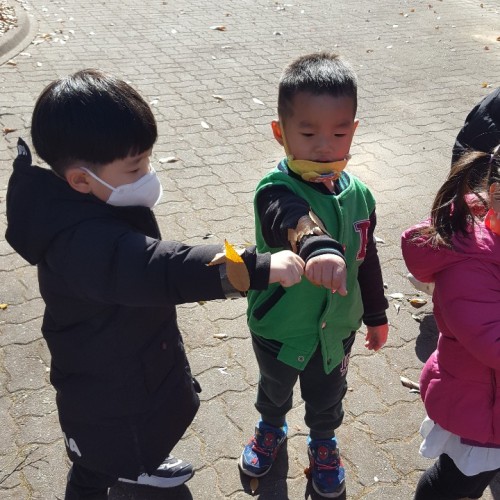 공원에서의 숲체험활동(11월 10일)